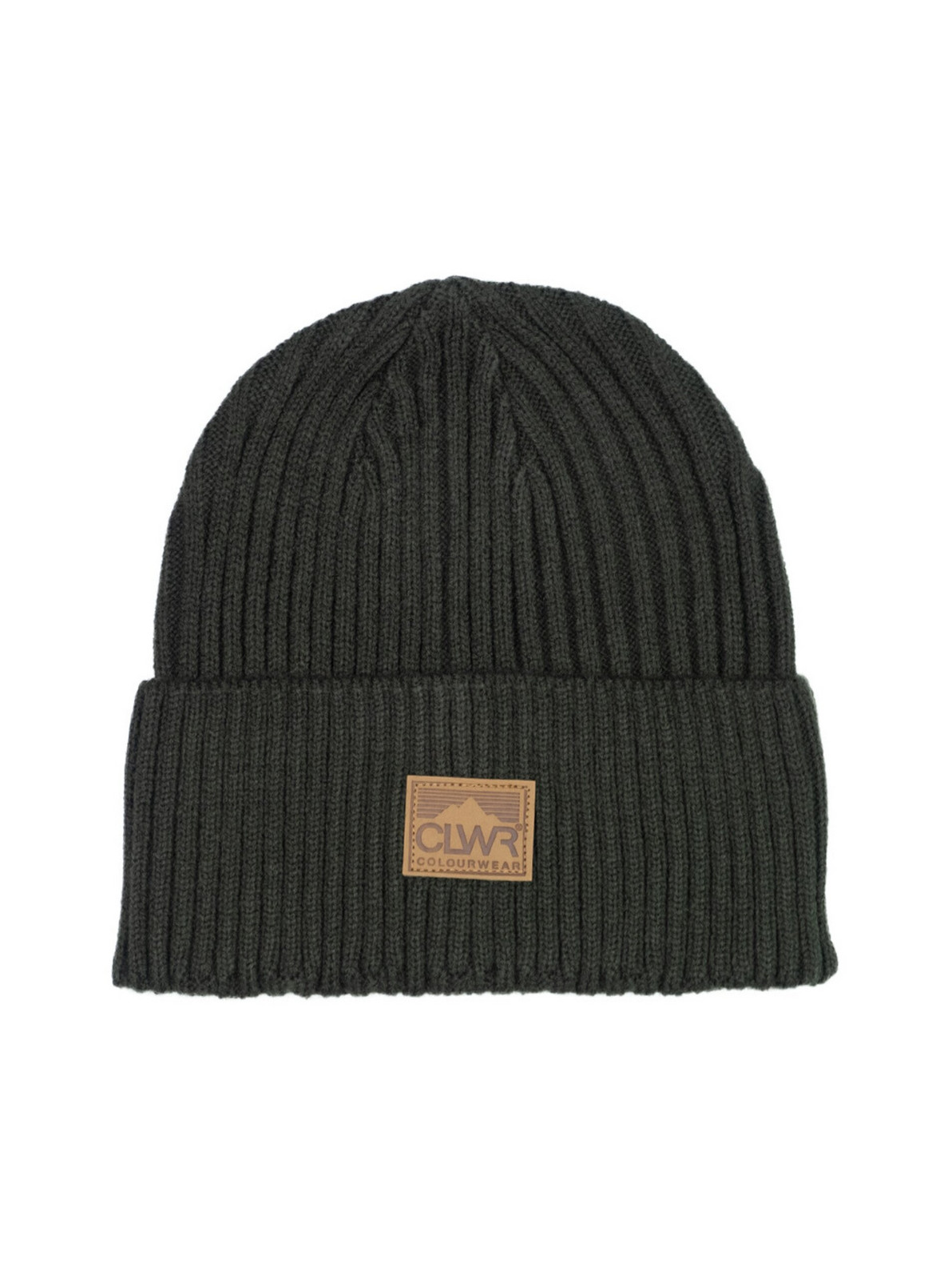 Unisex Kulich Colourwear Badge Beanie Tmavý Kaki