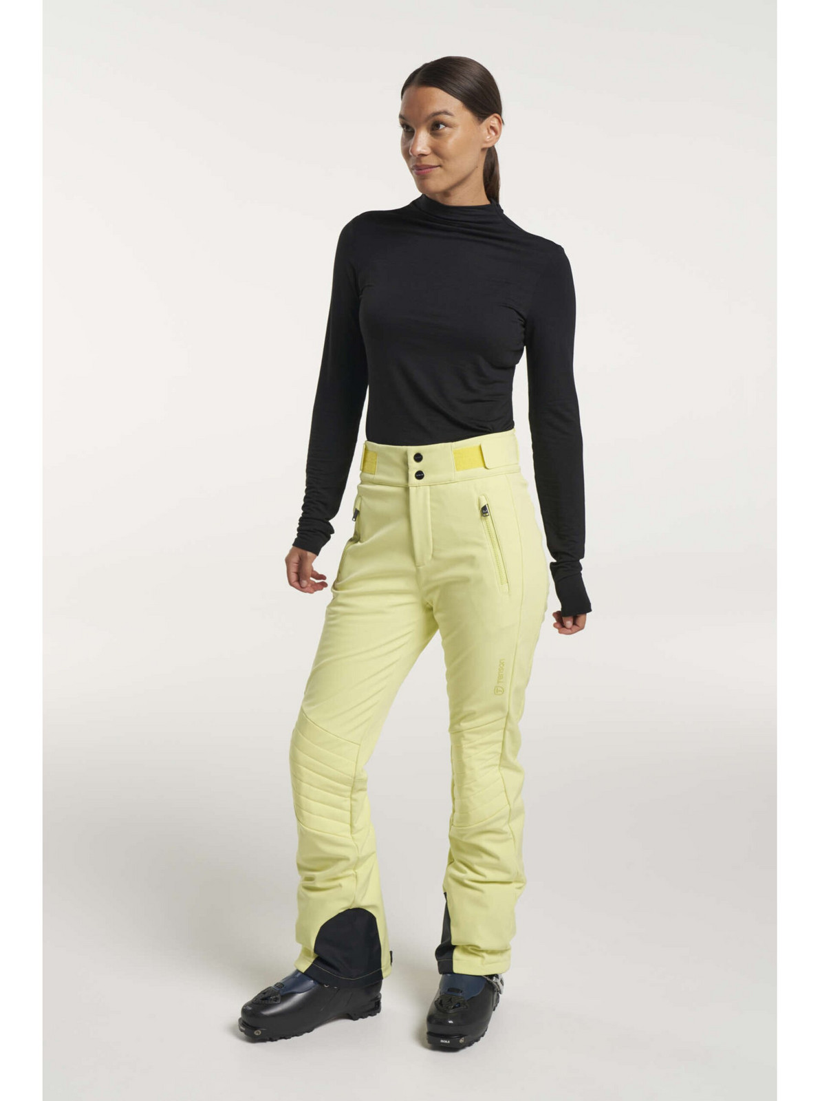 Dámske Lyžiarske Softshellové Nohavice Tenson Grace Softshell Pants W Svetlo Žlté