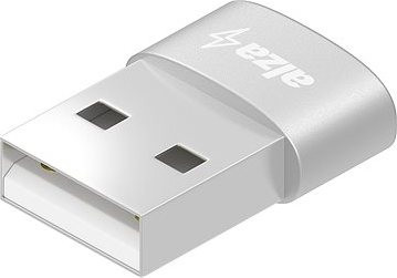 AlzaPower USB-A (M) to USB-C (F) 2.0 biely