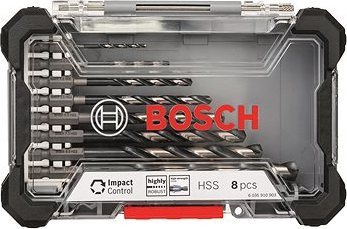 BOSCH 8-dielna súprava špirálových vrtákov HSS Impact Control 2.608.577.146