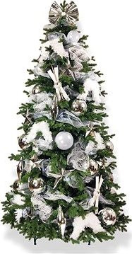 LAALU Ozdobený stromček SNEHOVÁ NÁDIELKA 300 cm so 118 ks ozdôb a dekorácií