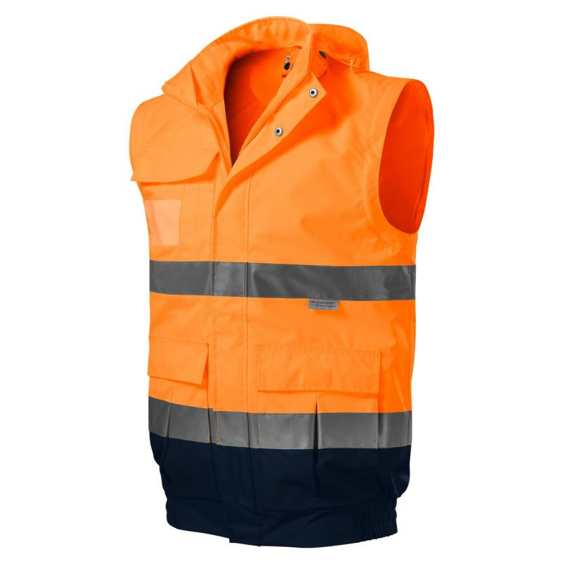 Rimeck HV Guard 4 in 1 M pánska bunda MLI-5V298 fluorescenčná oranžová 4XL