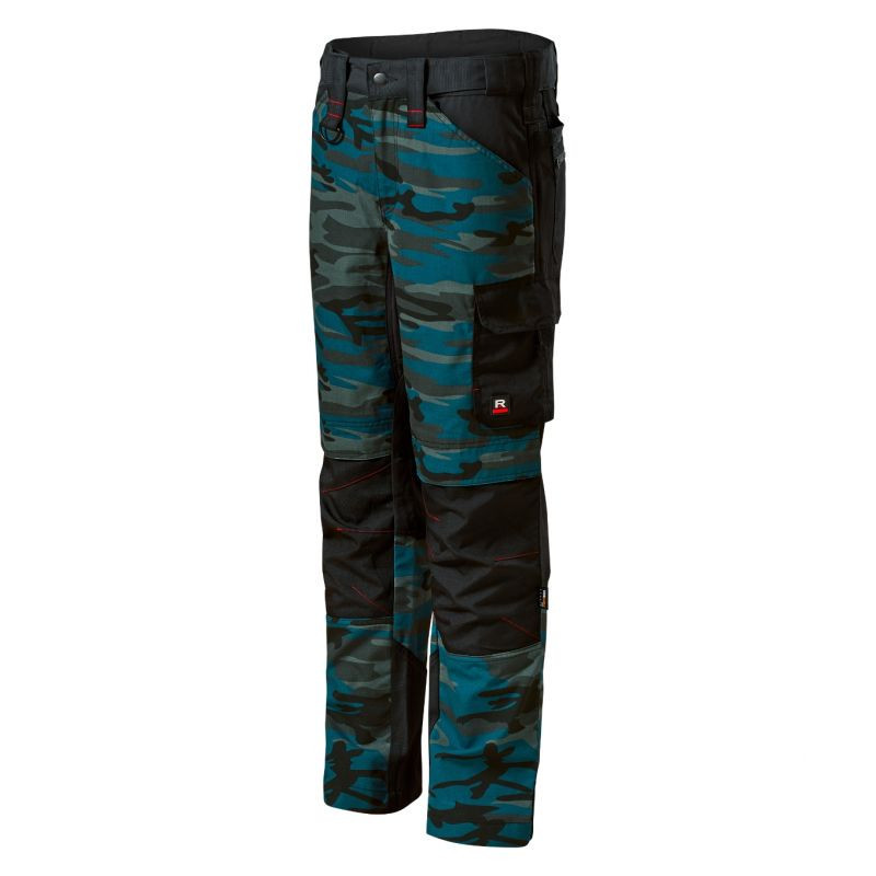 Nohavice Rimeck Vertex Camo M MLI-W09C1 v petrolejovej kamufláži 58 dlouhý