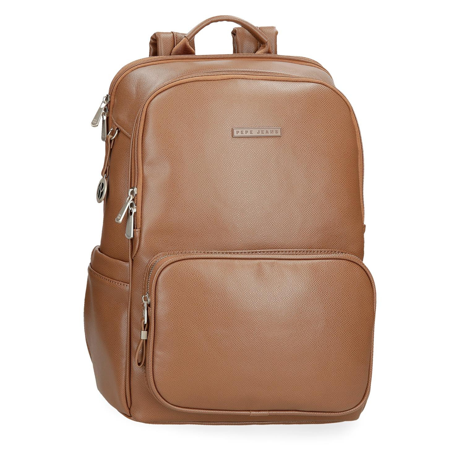Dámsky cestovný batoh na notebook Pepe Jeans Elia - 15,5 l - hnedá