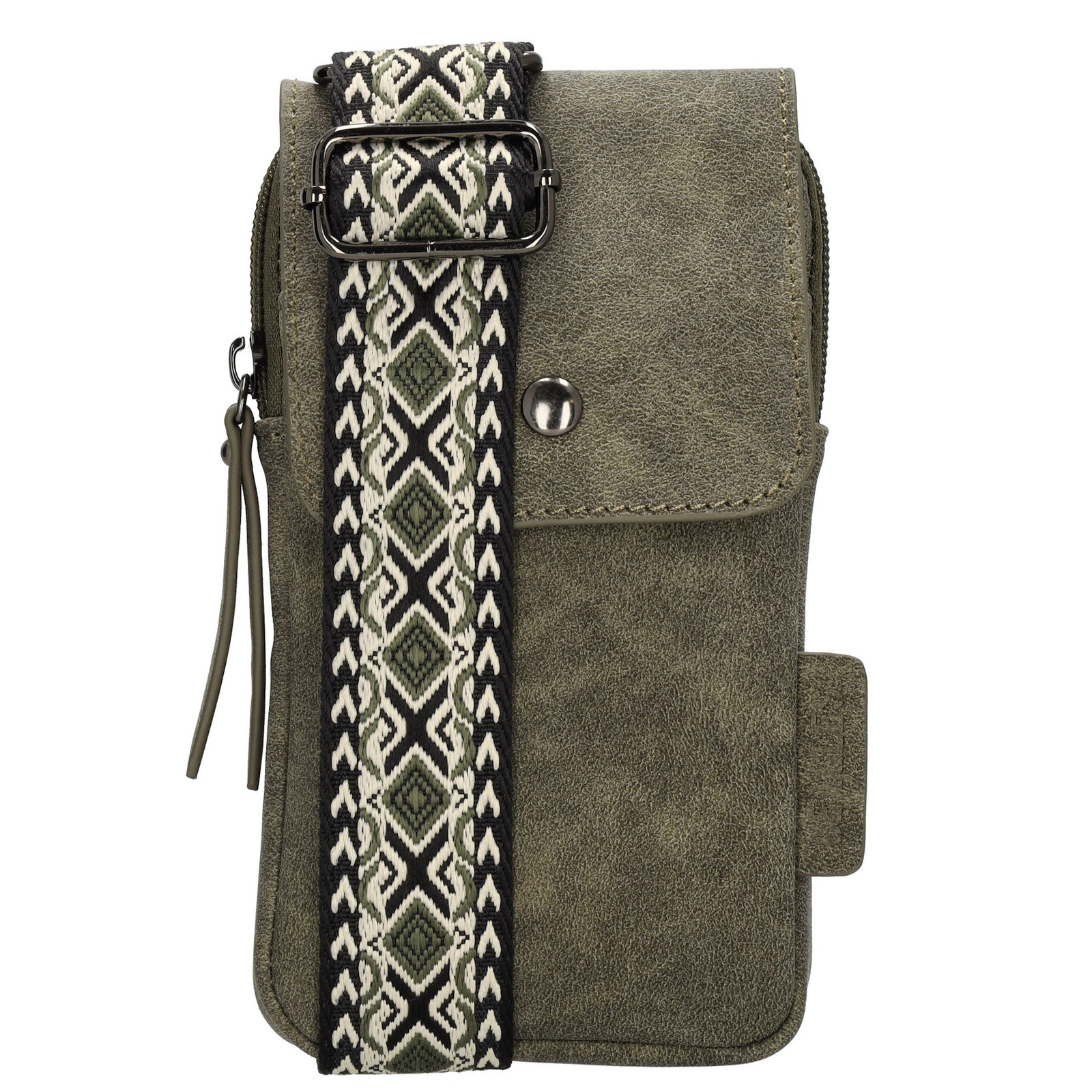 Beagles dámska crossbody taška na mobil Malaga - olivová