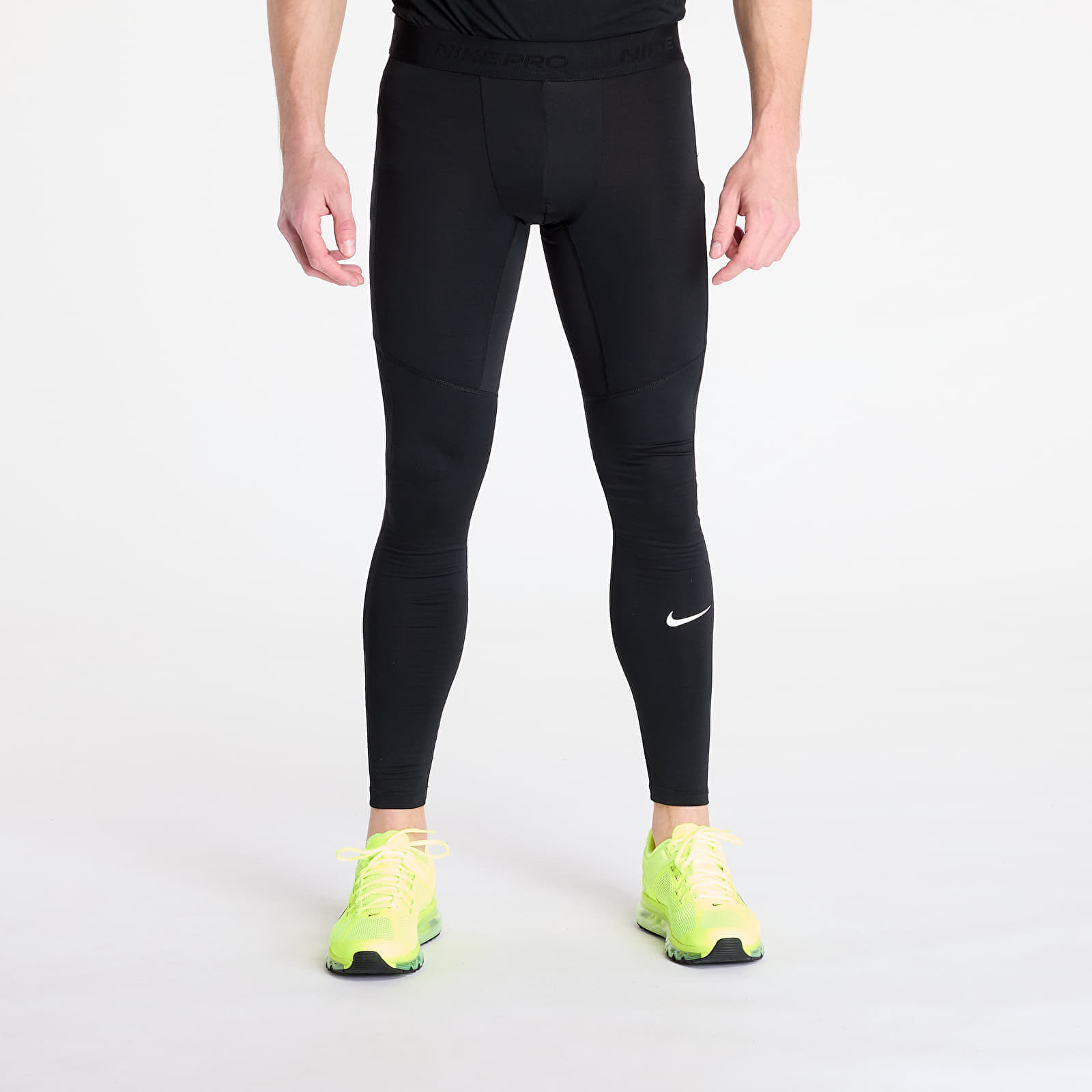 Legíny Nike Pro Warm Men's Tights Black/ White S
