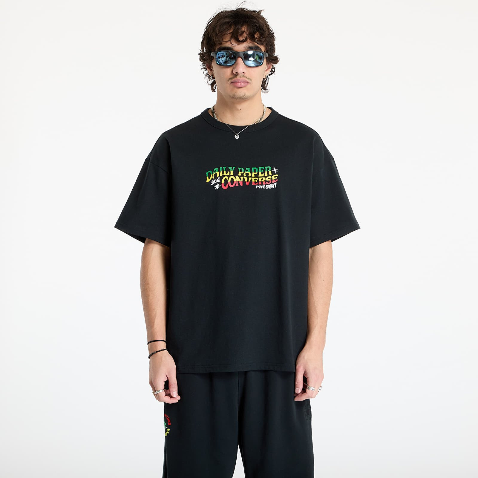 Tričko Converse x Daily Paper Gold Standard Tee Black S