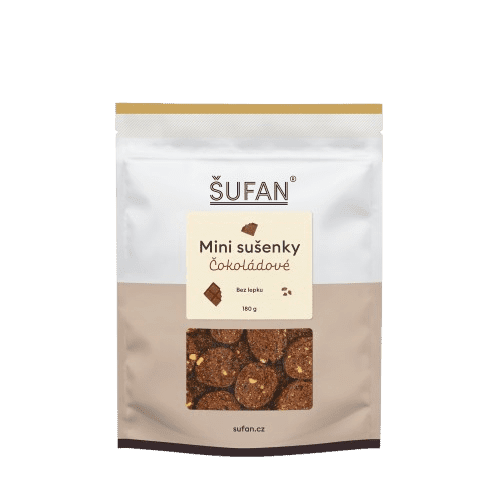 ŠUFAN Mini sušienky čokoládové, ovsené, bezlepkové 180 g