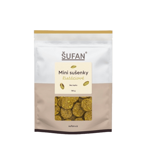 ŠUFAN Mini sušienky pistáciové 180 g