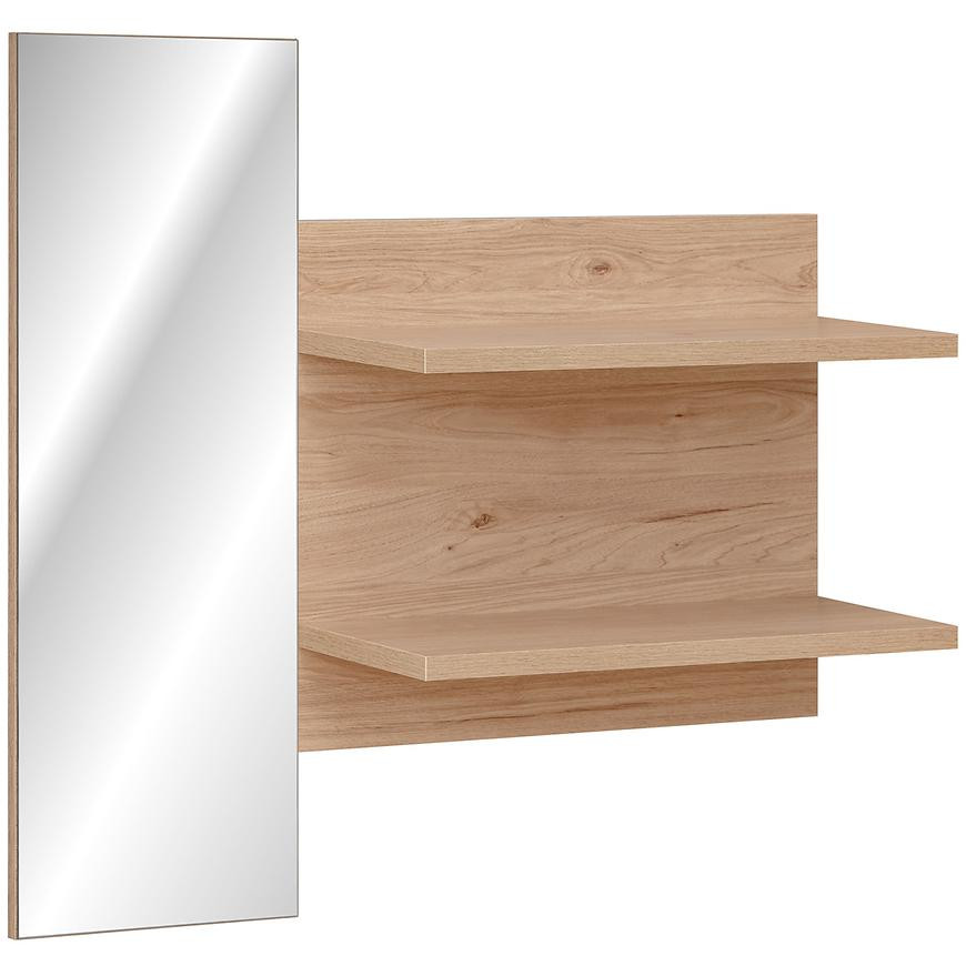 Polička Pedro+Zrkadlo HJZ PD TYP E hickory jackson/čierna