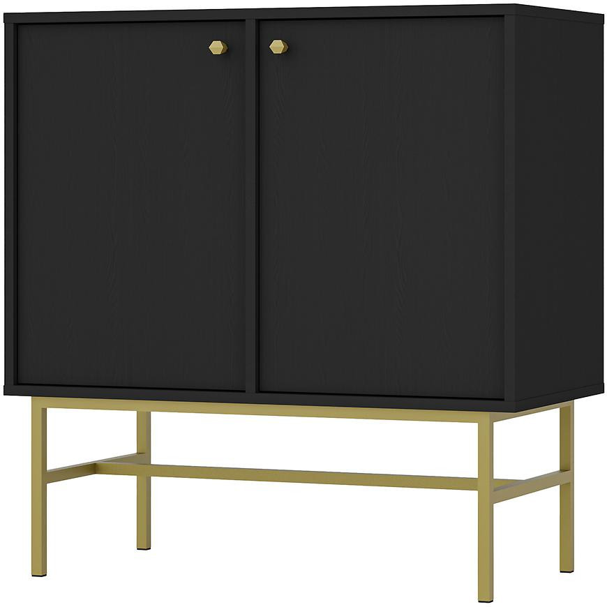 Komoda Tokyo 3  2F čierny grafit 812