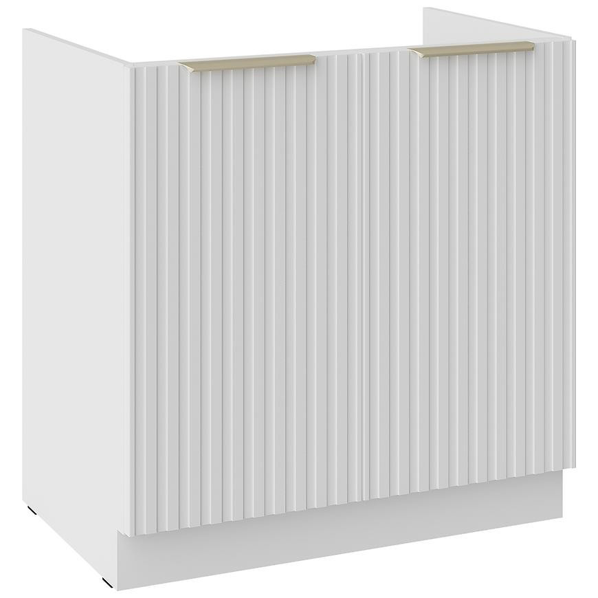 Kuchynská Skrinka Tuluza 80ZL 2F BB biely mat lamel