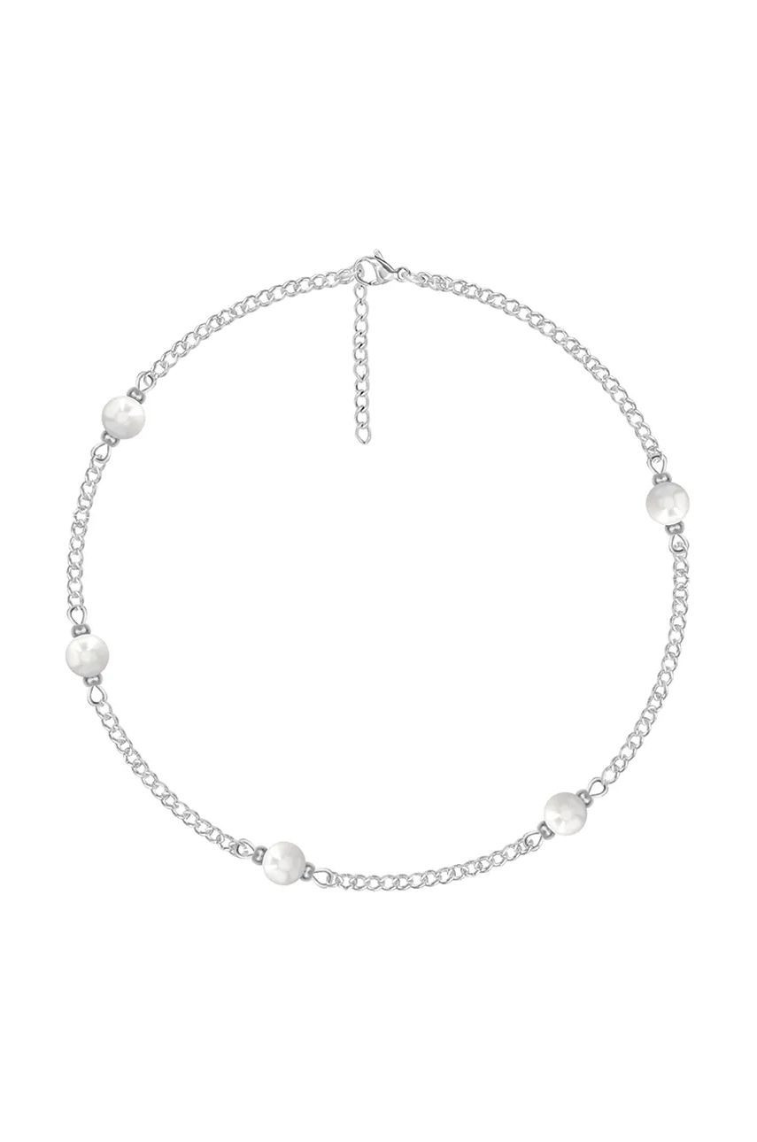Postriebrený náramok Lilou Pearls 222/160/BRA/PEB/SR