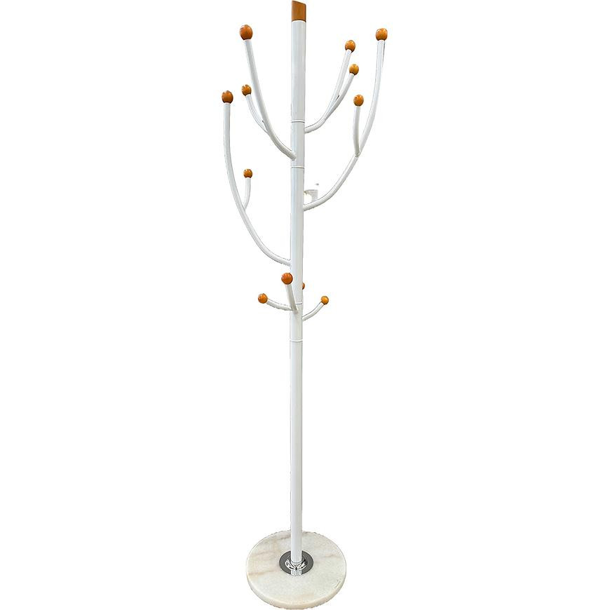 Vešiak kovový Creazzo 9058 biely/prirodzené