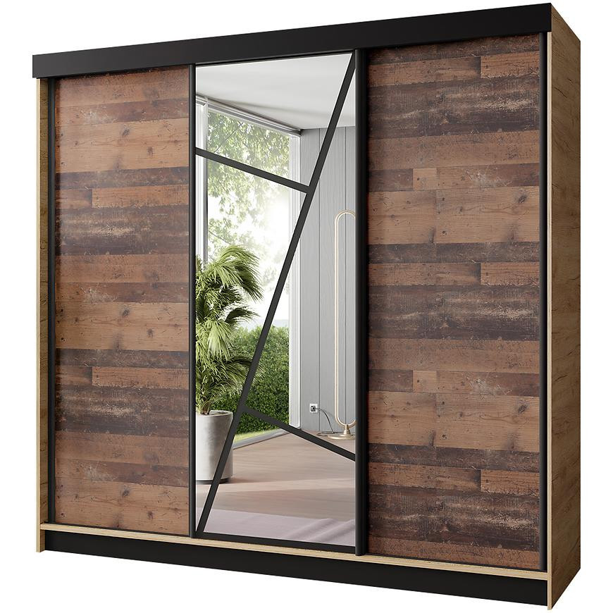 Skriňa Vena 200 dub craft zlatý + old style