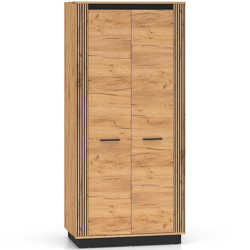 Skriňa Urso 03 dub Craft Zlatý/Čierna
