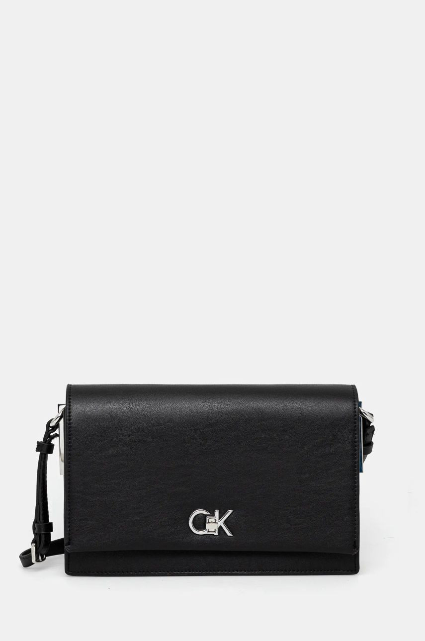 Kabelka Calvin Klein čierna farba, K60K612807