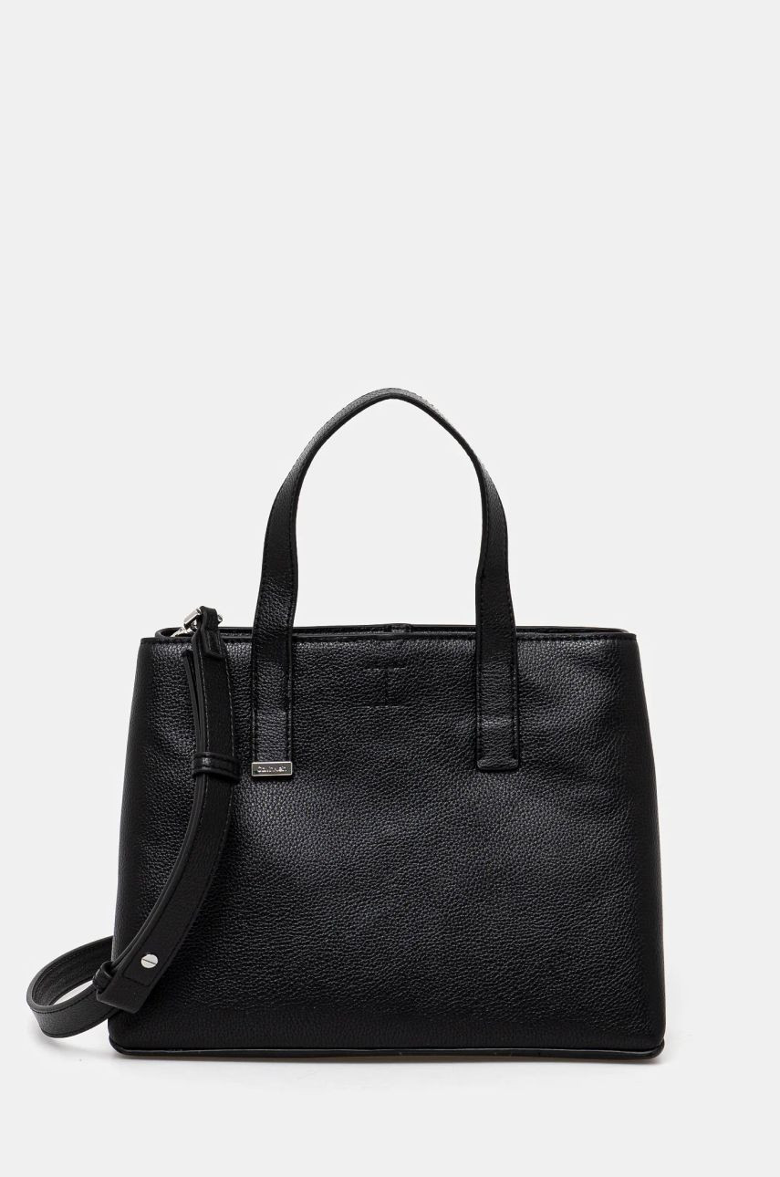 Kabelka Calvin Klein čierna farba, K60K612781