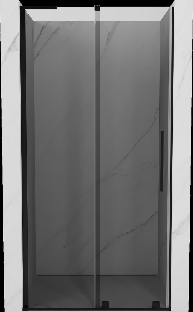 MEXEN/S - Velar L posuvné sprchové dvere 110 cm, grafit, čierna 871-110-003-41-70