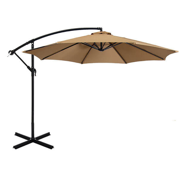 Závesný slnečník 2,7 m, Khaki