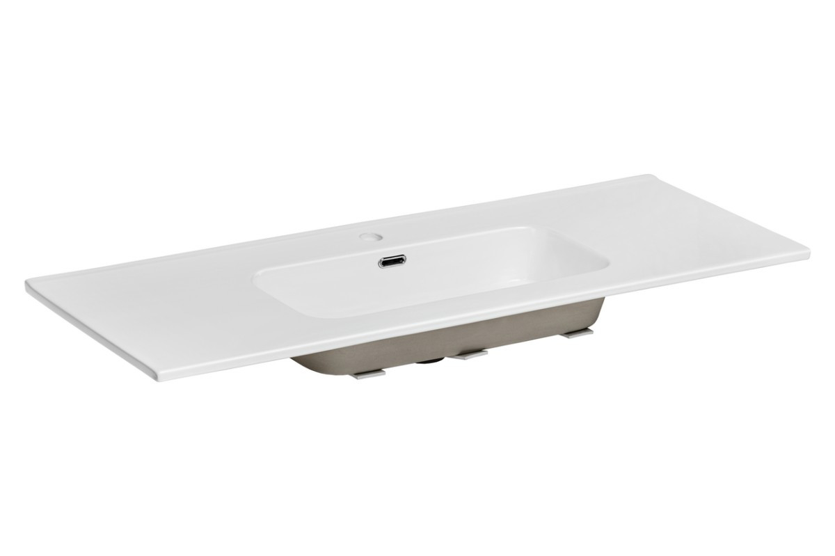 Keramické zapustené umývadlo Go 120 cm biele