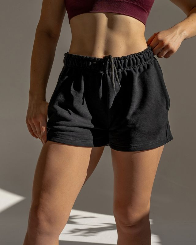 Vilgain Cotton Sweat Shorts – L Jet black