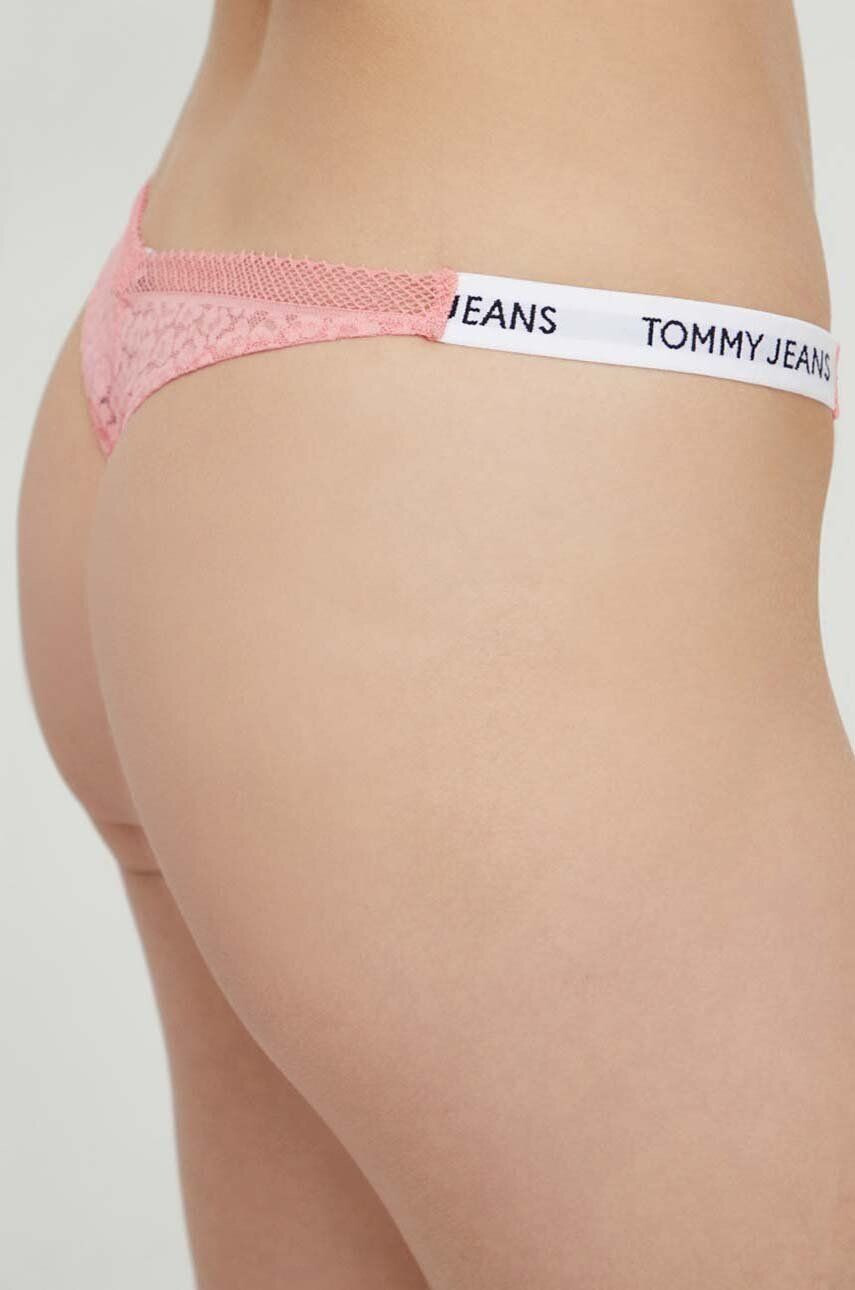 Dámske tangá HIGH LEG THONG UW0UW05160 TIC Pink - Tommy Hilfiger S