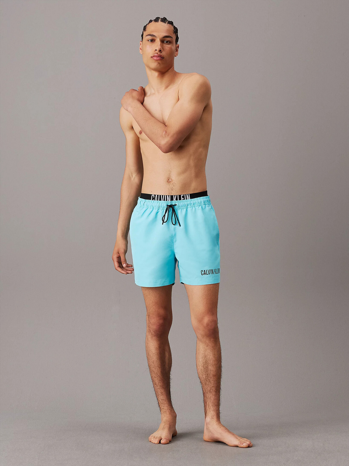 Pánske plavky KM0KM000992 DCE light blue - Calvin Klein L