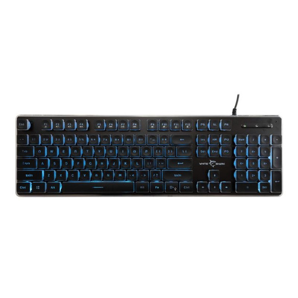 White Shark Gaming membrane keyboard TACHI, US, black TACHI-B-US