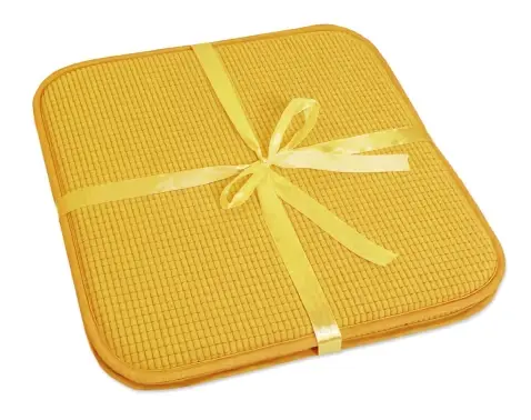 Set podsedákov na stoličky (2 ks) Life 38x38 cm, žltá%