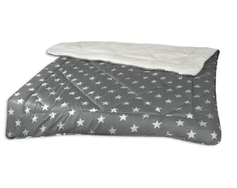Zimná prikrývka Hviezdy 140x200 cm, antracitová%