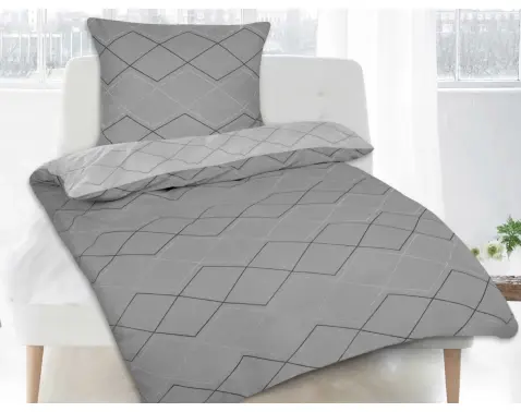 Obliečky Henrike, šedá bavlna%