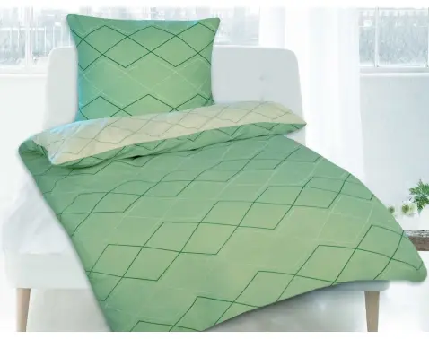 Obliečky Hilda, zelená bavlna%