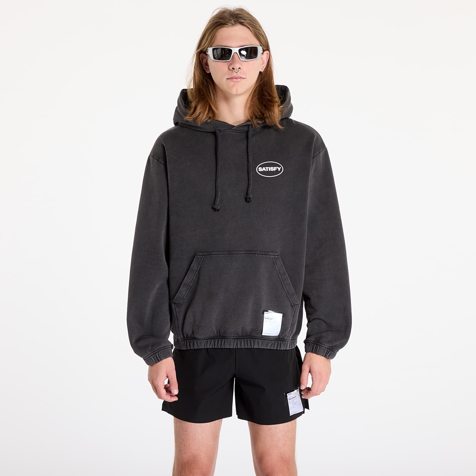 Mikina Satisfy SoftCell Hoodie UNISEX Aged Black M