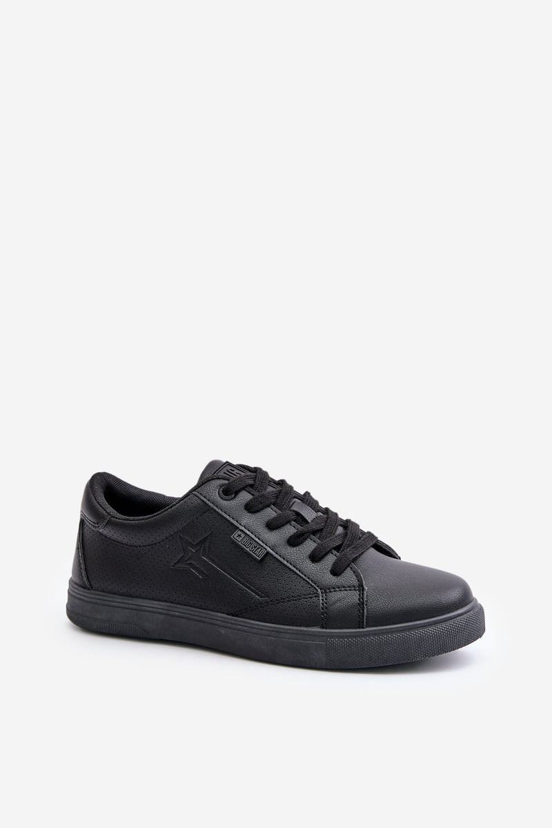 Men's sneakers made of eco leather Big Star Hi-Poly System black
