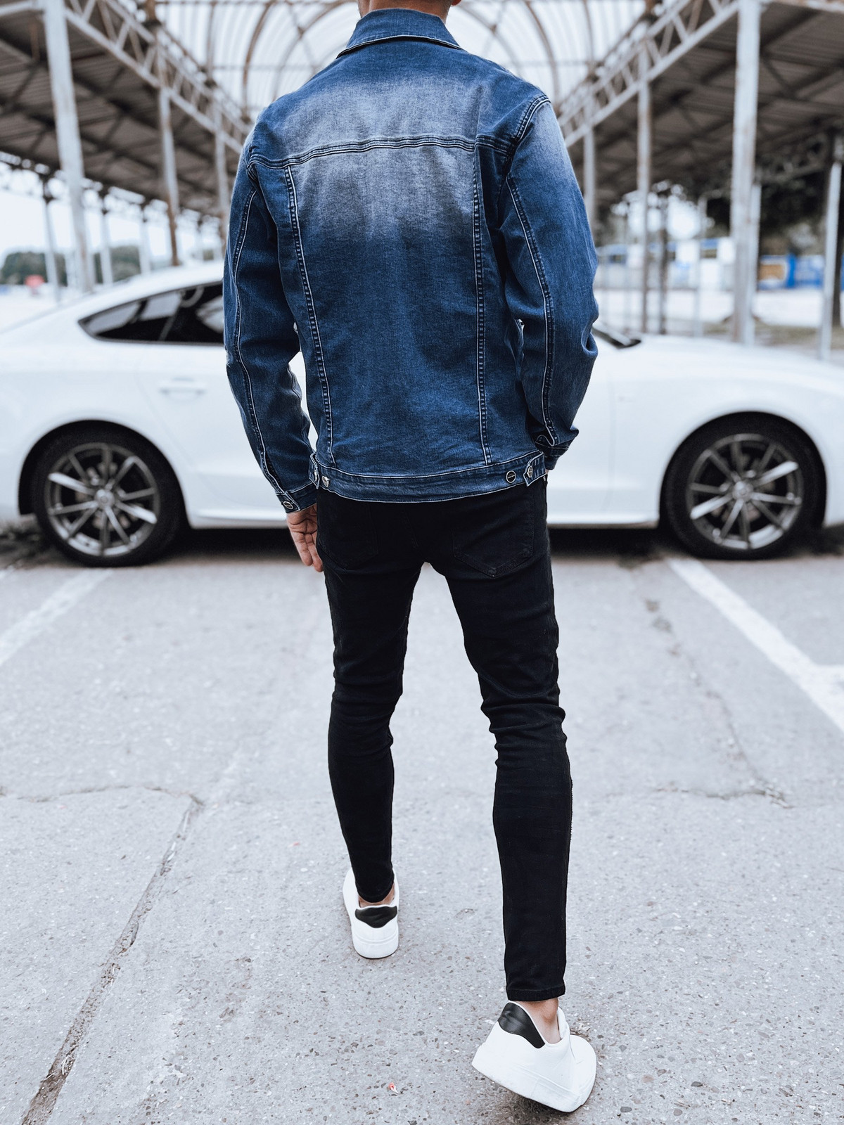 Kurtka męska jeansowa niebieska Dstreet