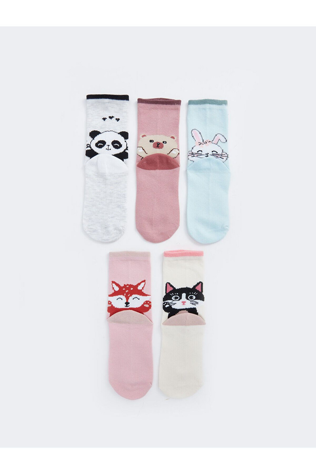 LC Waikiki Lcw Patterned Girls Socks 5-Pack