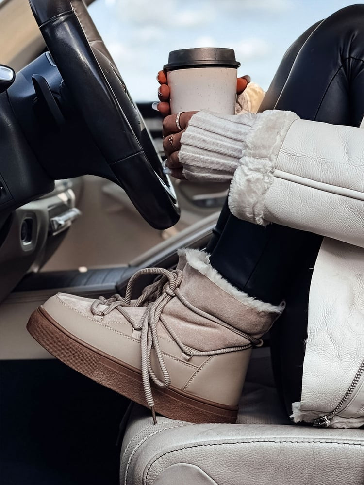 Śniegowce damskie LUXSNUG ocieplane khaki Dstreet