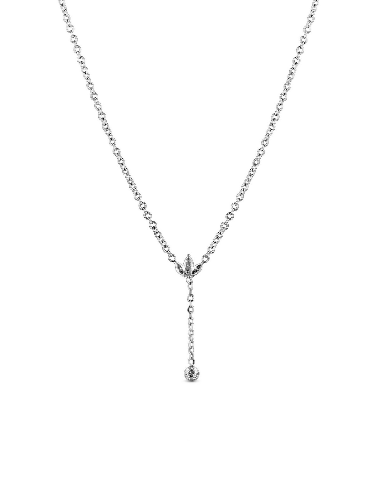 VUCH Krystel Silver Necklace
