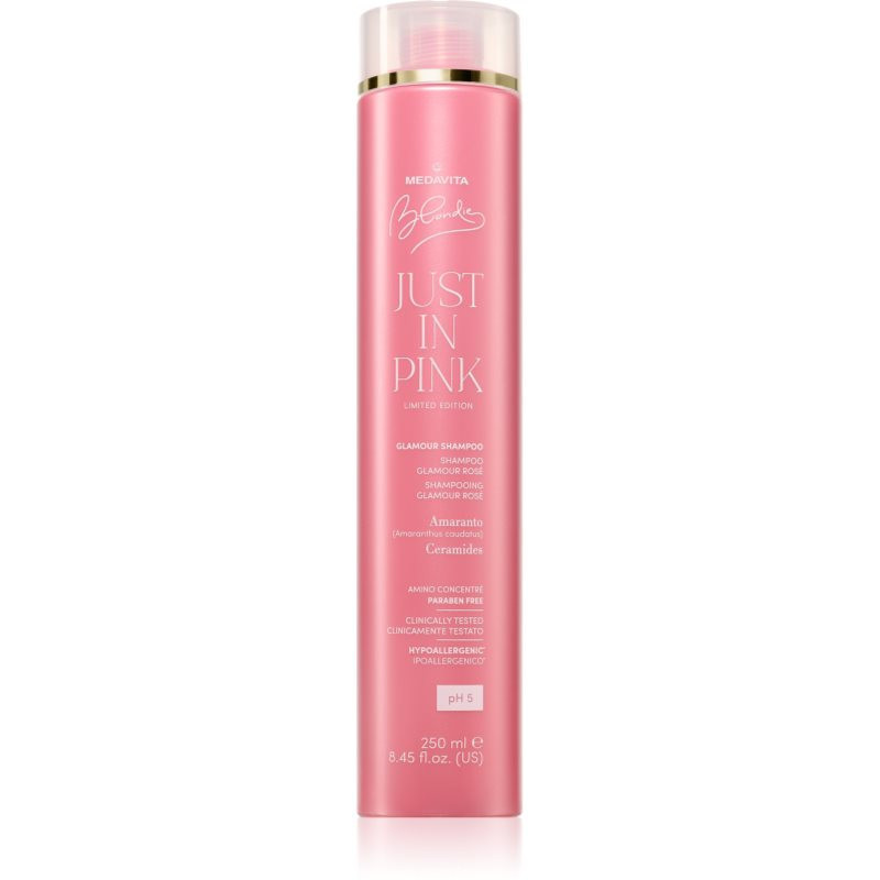 Medavita Blondie Just In Pink šampón pre blond vlasy pre zvýraznenie farby vlasov 250 ml