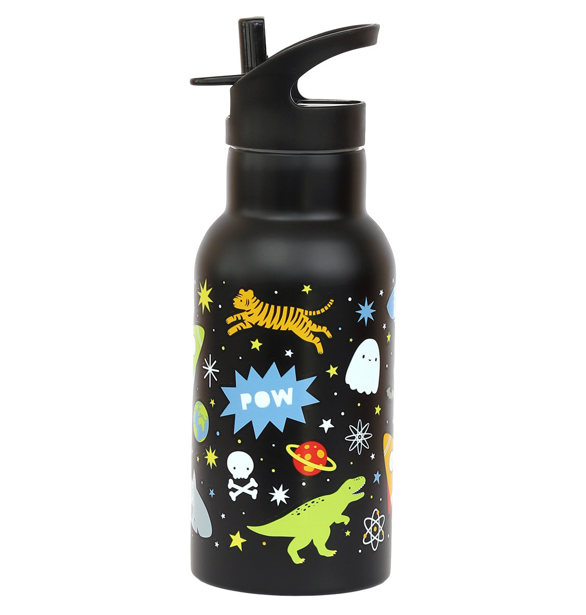 A Little Lovely Company - antikorová fľaša na pitie, 350 ml - vesmír