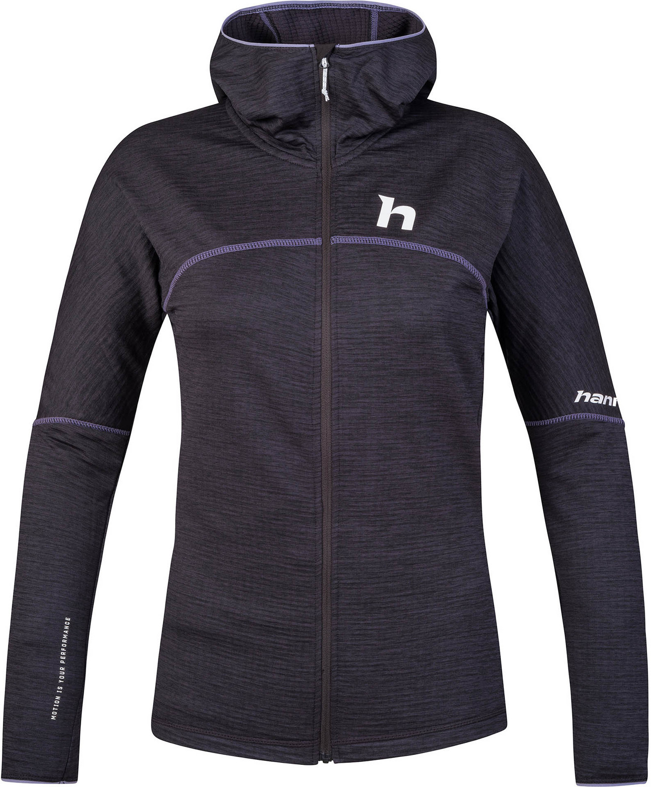 Hannah MEDA HOODY anthracite mel Veľkosť: 36