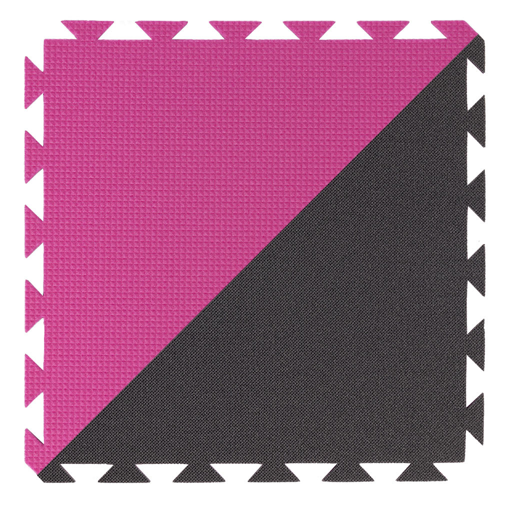 Podložka Yate Penový Koberec 43x43x1,0 cm - ružová-čierna
