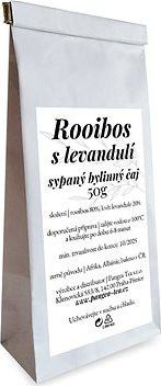 Pangea Tea sypaný čaj Rooibos s levanduľou/Upokojujúci 50 g