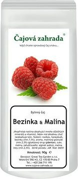 Čajová záhrada Rooibos Baza & Malina 90 g