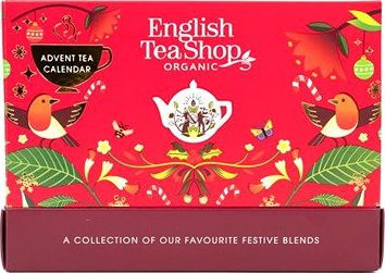 English Tea Shop Adventný kalendár Kompakt Červený 25 vreciek Bio