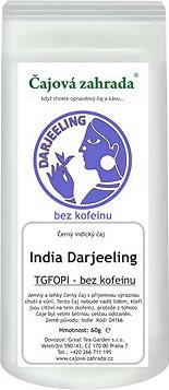 Čajová záhrada India Darjeeling TGFOPI – čierny čaj BEZ KOFEÍNU, 500 g