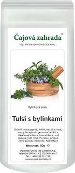 Čajová záhrada Tulsi s bylinkami