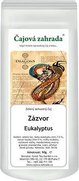 Čajová záhrada – Zázvor & Eukalyptus – zelený ochutený čaj, 500 g