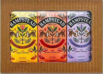 Hampstead Tea BIO Darčekový balíček bylinných čajov ŠPECIÁL 3× 20 ks
